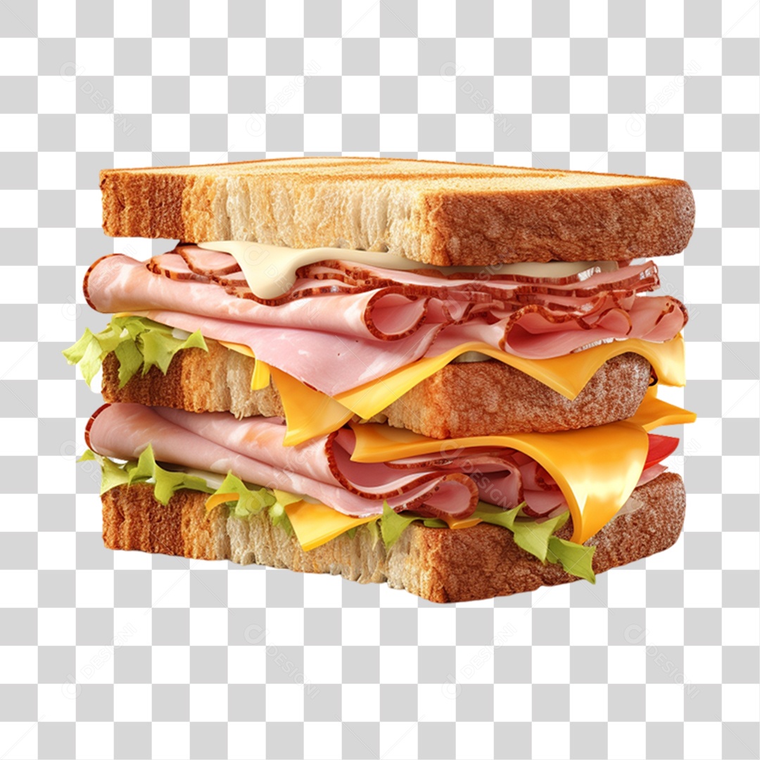 Sanduiche Delicioso PNG Transparente