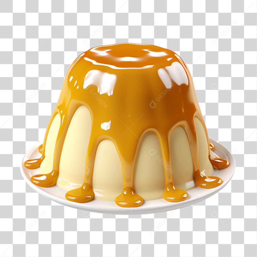 Pudim Doce PNG Transparente