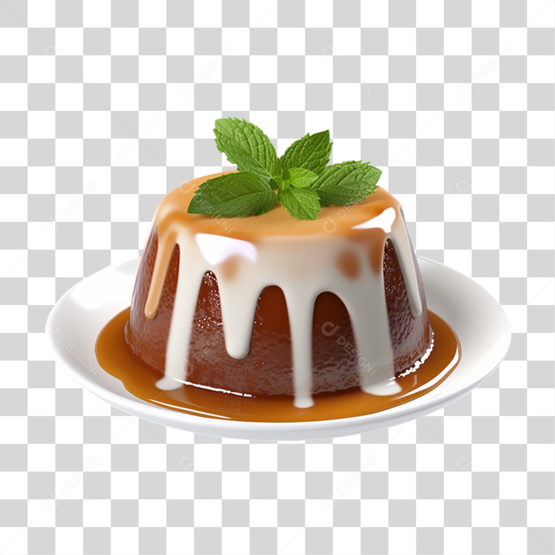 Pudim Doce PNG Transparente