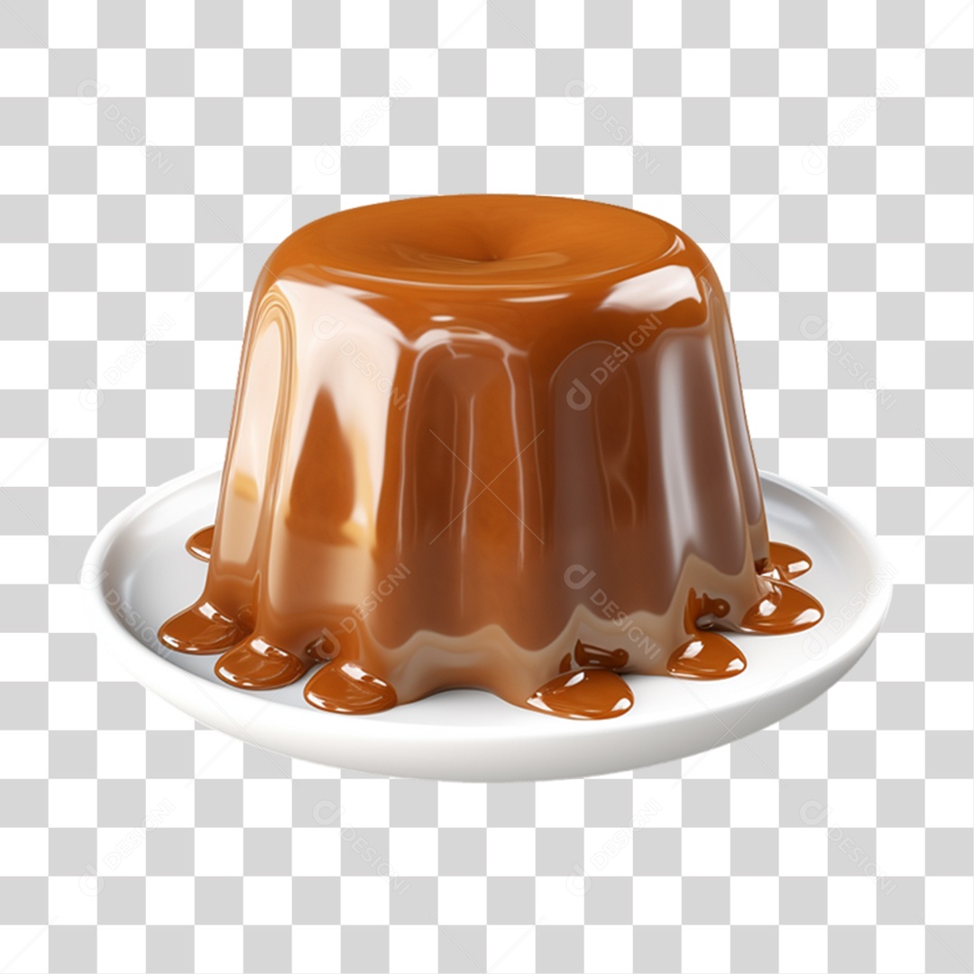 Pudim Doce PNG Transparente
