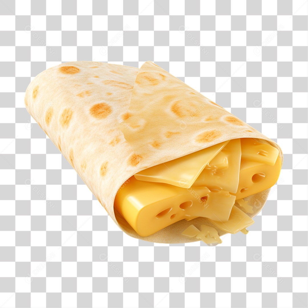 Burrito Taco Mexicano PNG Transparente