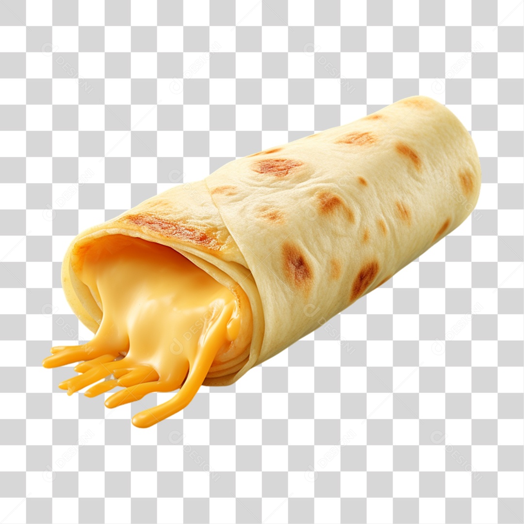Burrito Taco Mexicano PNG Transparente