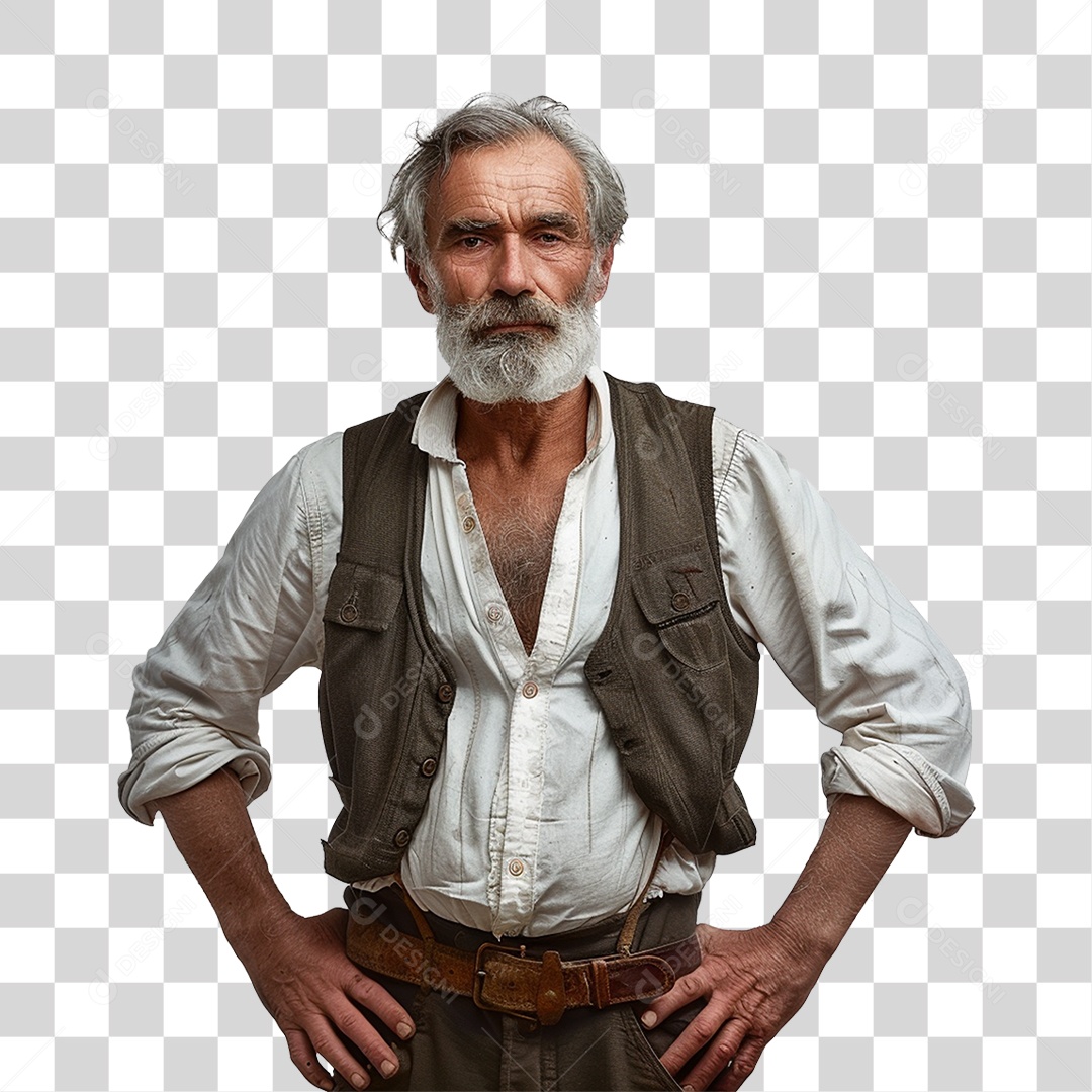 Homem Fazendeiro Agricultor PNG Transparente