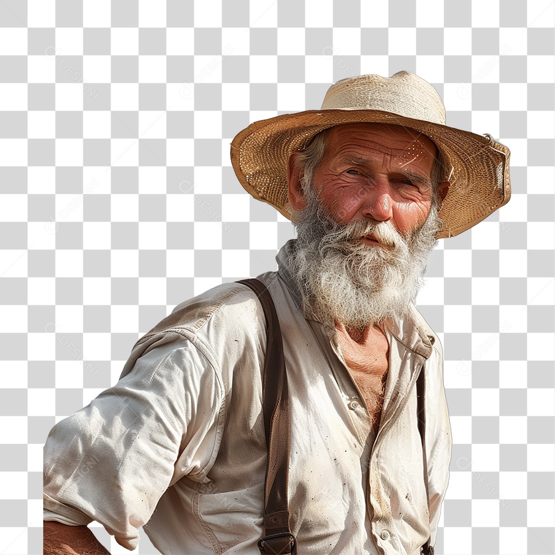 Homem Fazendeiro Agricultor PNG Transparente