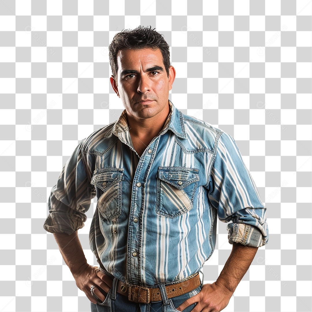 Homem Fazendeiro Agricultor PNG Transparente