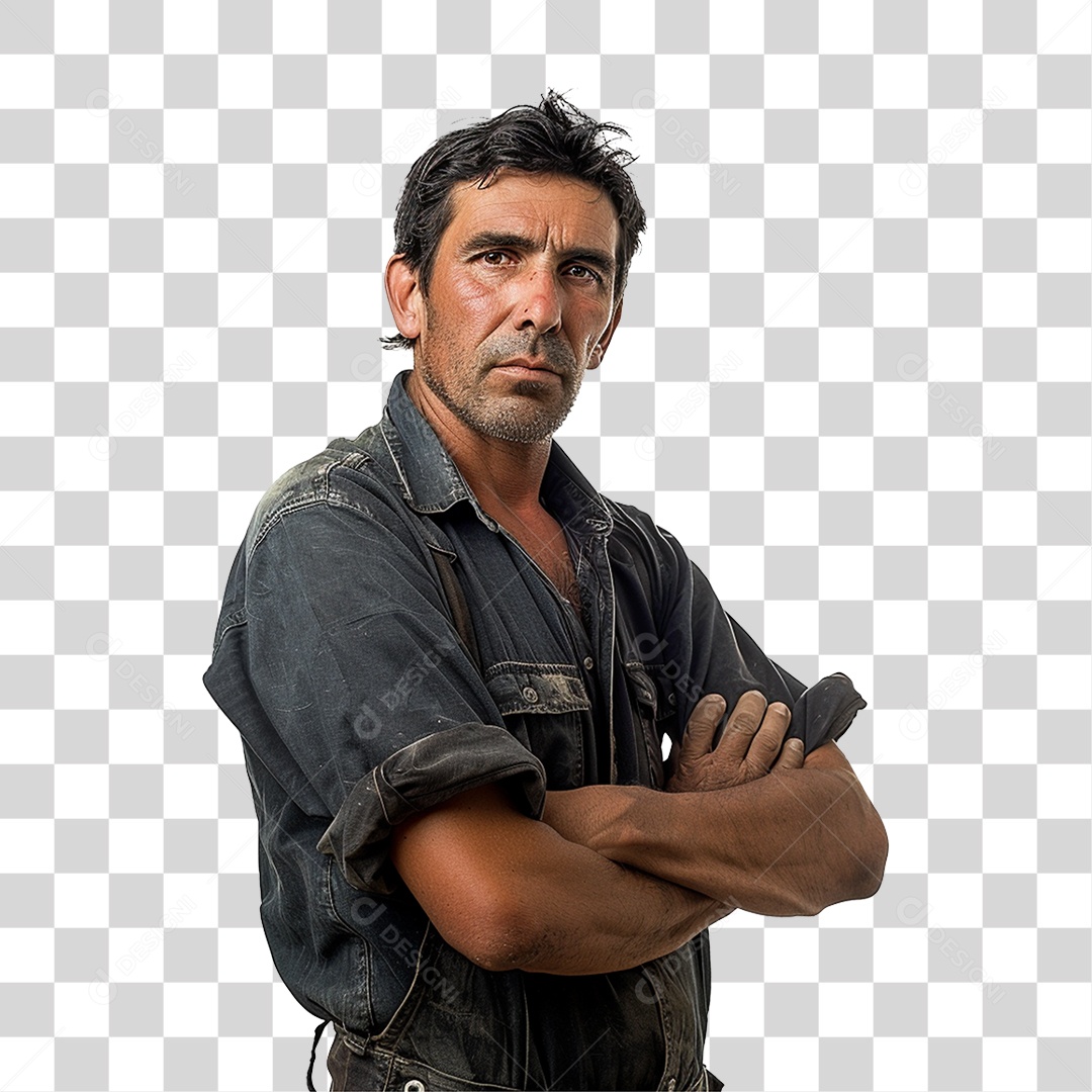 Homem Fazendeiro Agricultor PNG Transparente