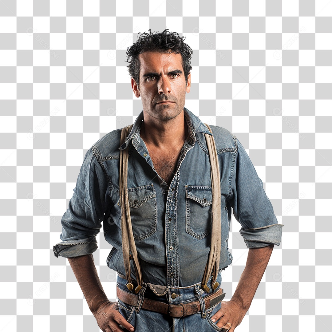 Homem Fazendeiro Agricultor PNG Transparente