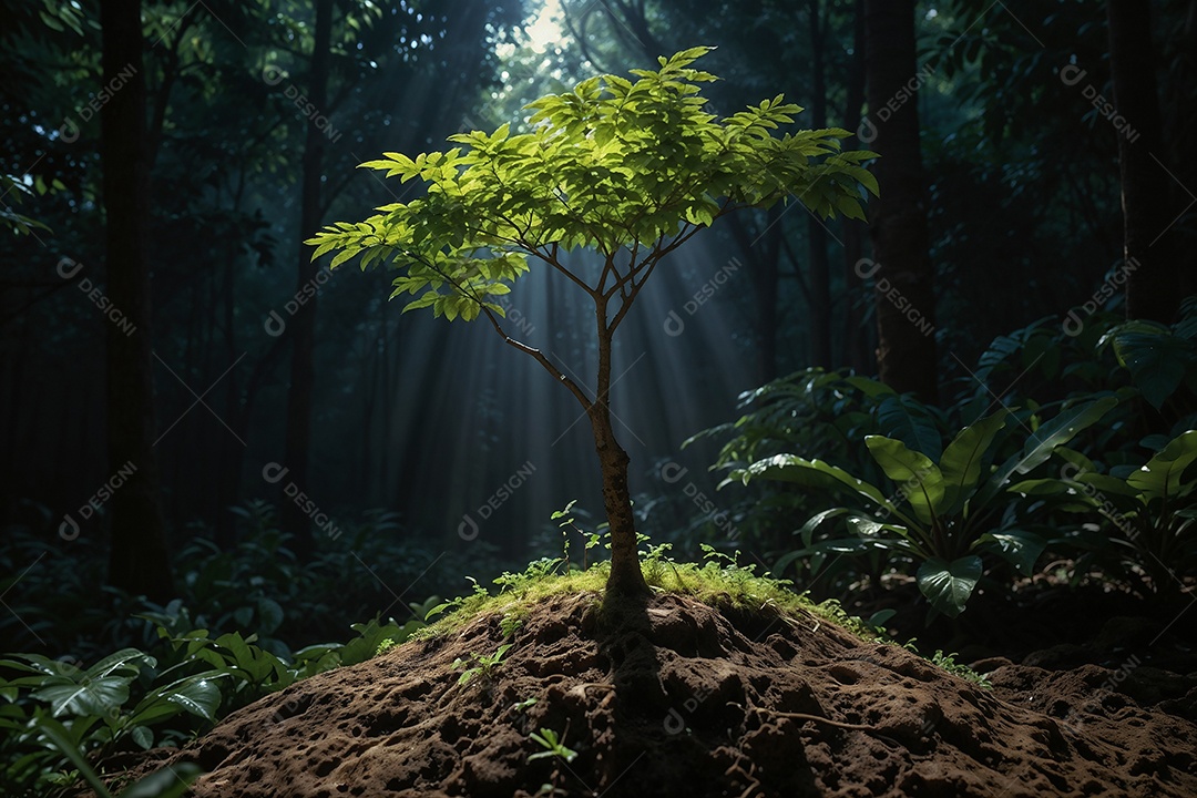 Árvore no meio da floresta