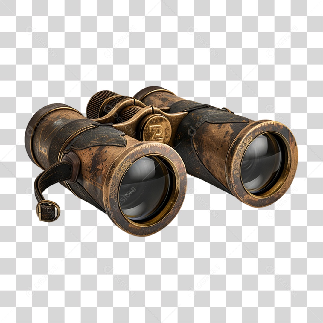 Binóculos Antigo PNG Transparente