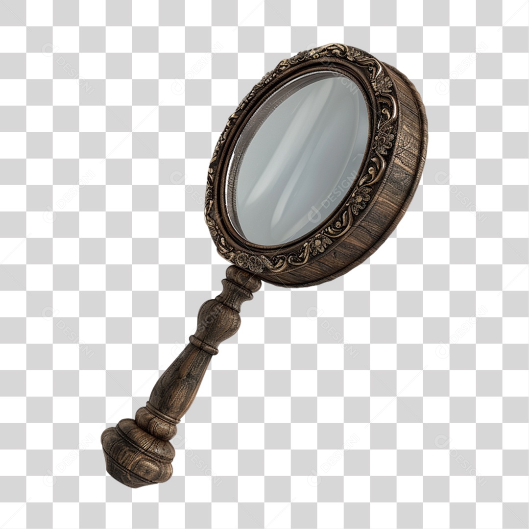 Lupa de Pesquisas Antiga PNG Transparente