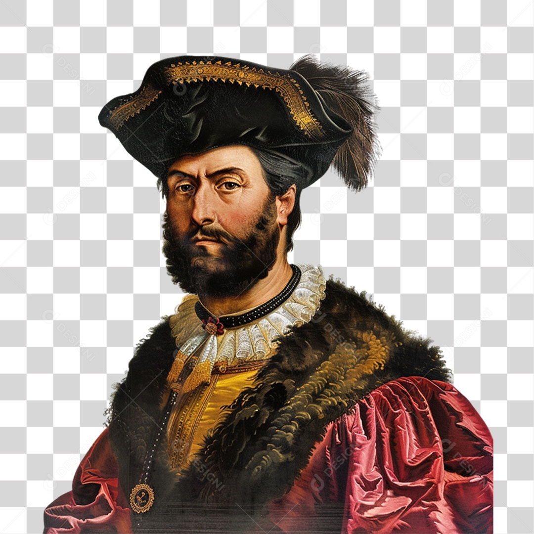 Pintura de Pedro Álvares Cabral PNG Transparente