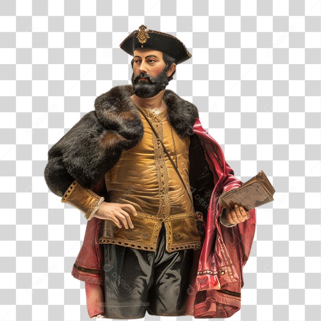 Pintura de Pedro Álvares Cabral PNG Transparente