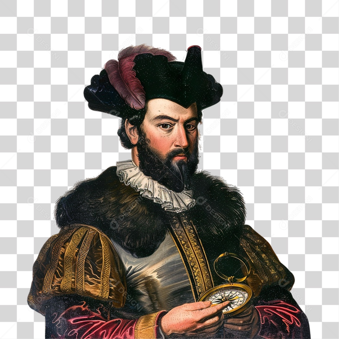 Pintura de Pedro Álvares Cabral PNG Transparente