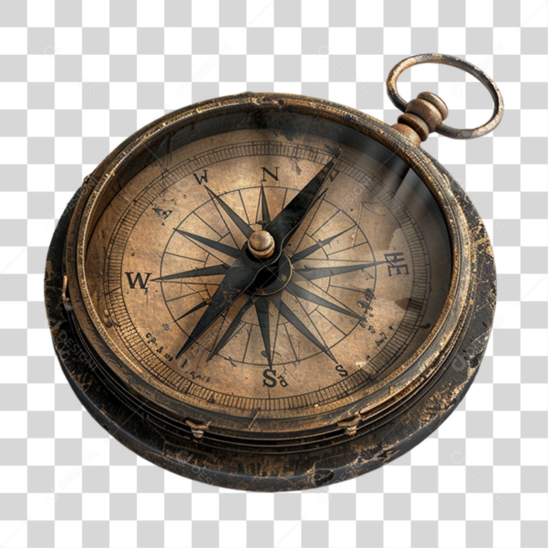 Bússola Antiga PNG Transparente