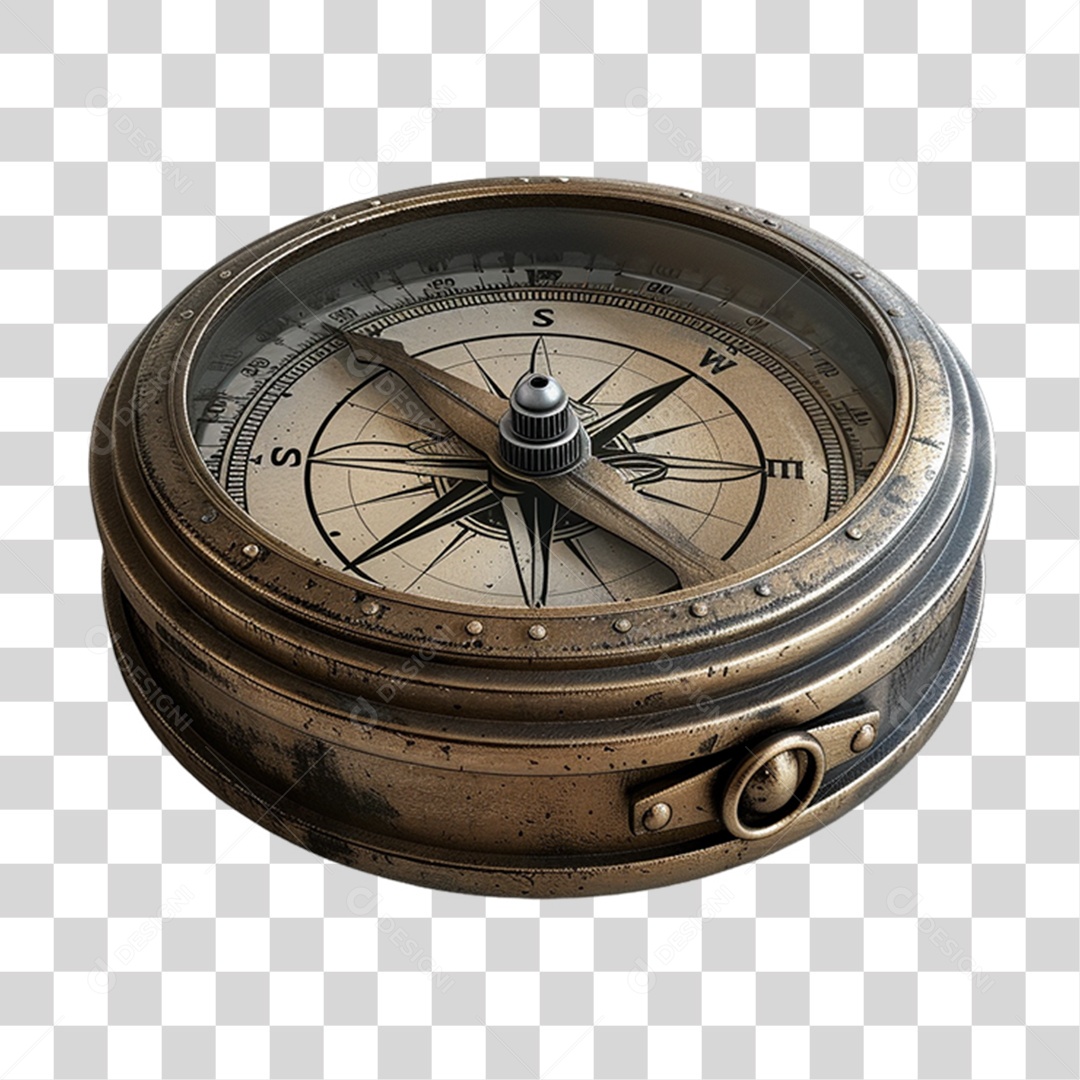 Bússola Antiga PNG Transparente