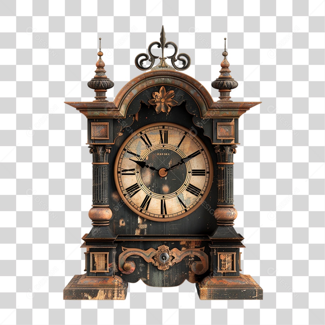Relógio Antigo PNG Transparente