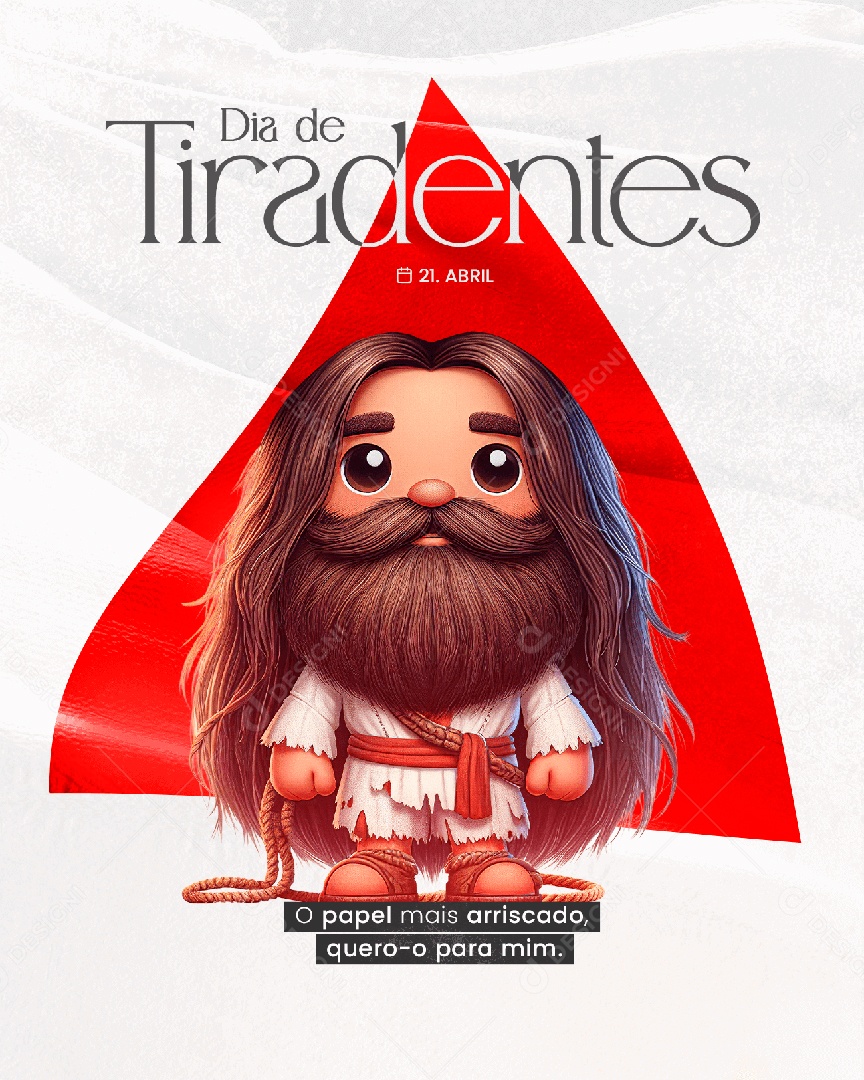 Dia de Tiradentes O Papel Mais Arriscado Quero o Para Mim Social Media PSD Editável