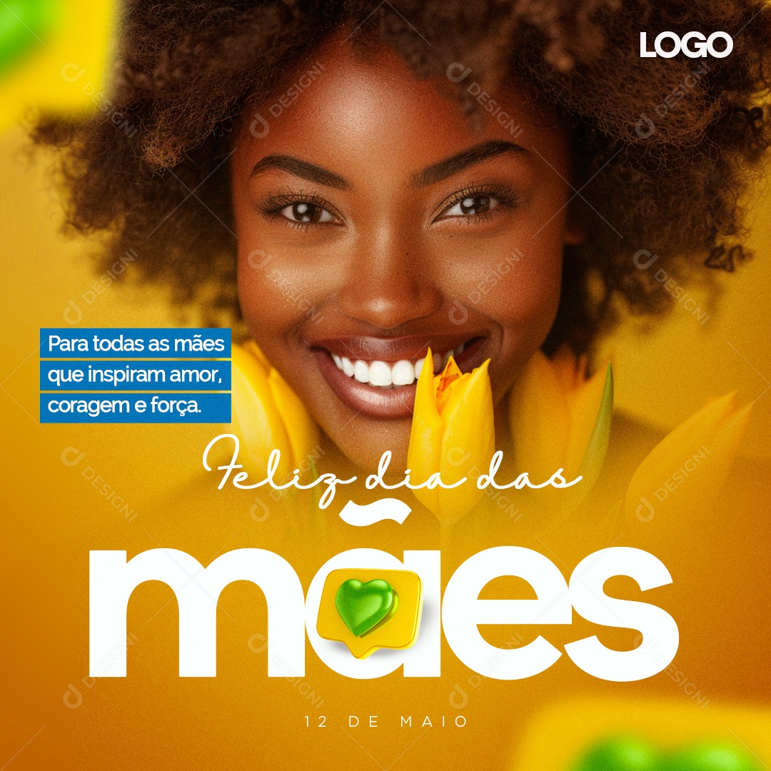 Feliz Dia das Mães 12 de Maio Social Media PSD Editável
