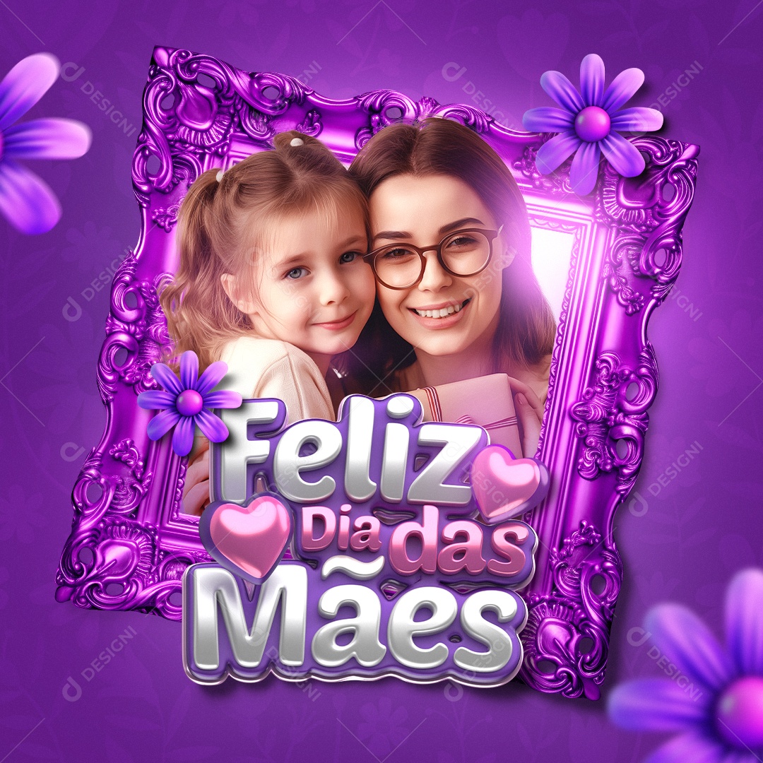 Feliz Dia das Mães 12 de Maio Social Media PSD Editável