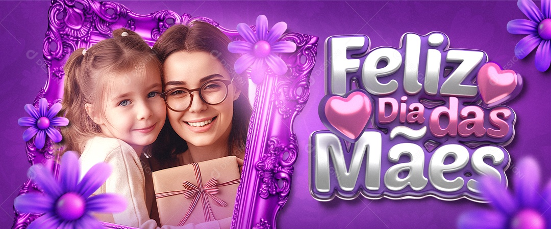 Banner Feliz Dia das Mães 12 de Maio Social Media PSD Editável
