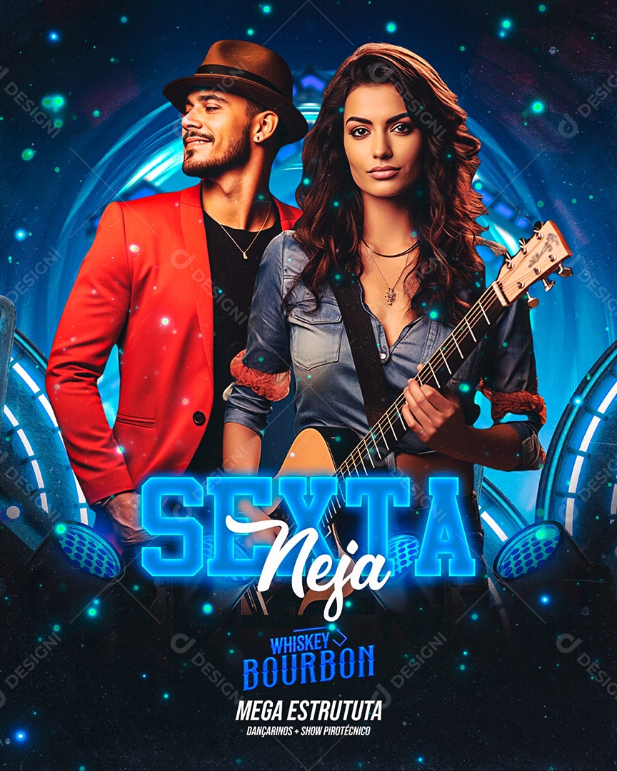 Flyer Sexta Neja Social Media PSD Editável