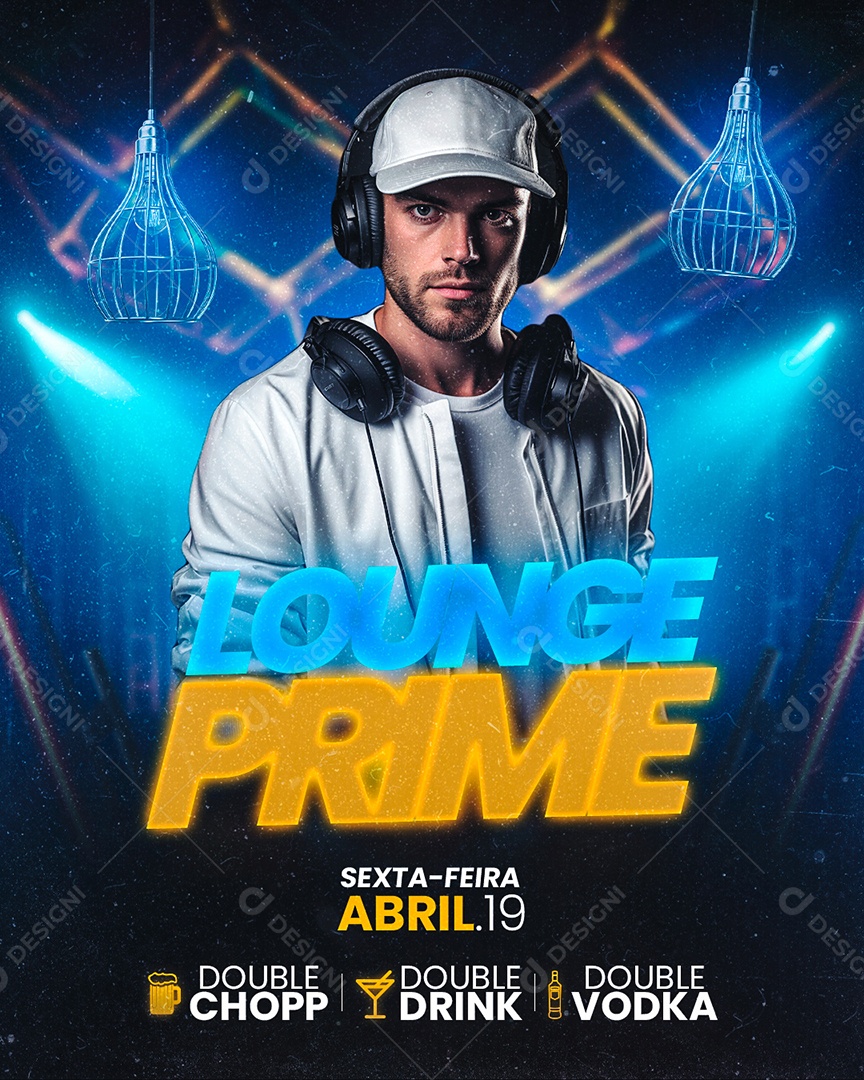 Flyer Lounge Prime Social Media PSD Editável