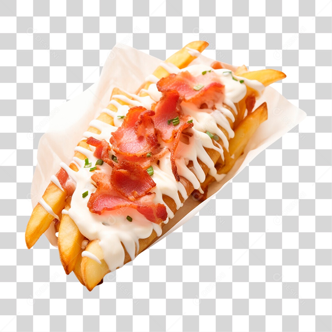 Porção de Batata Frita PNG Transparente
