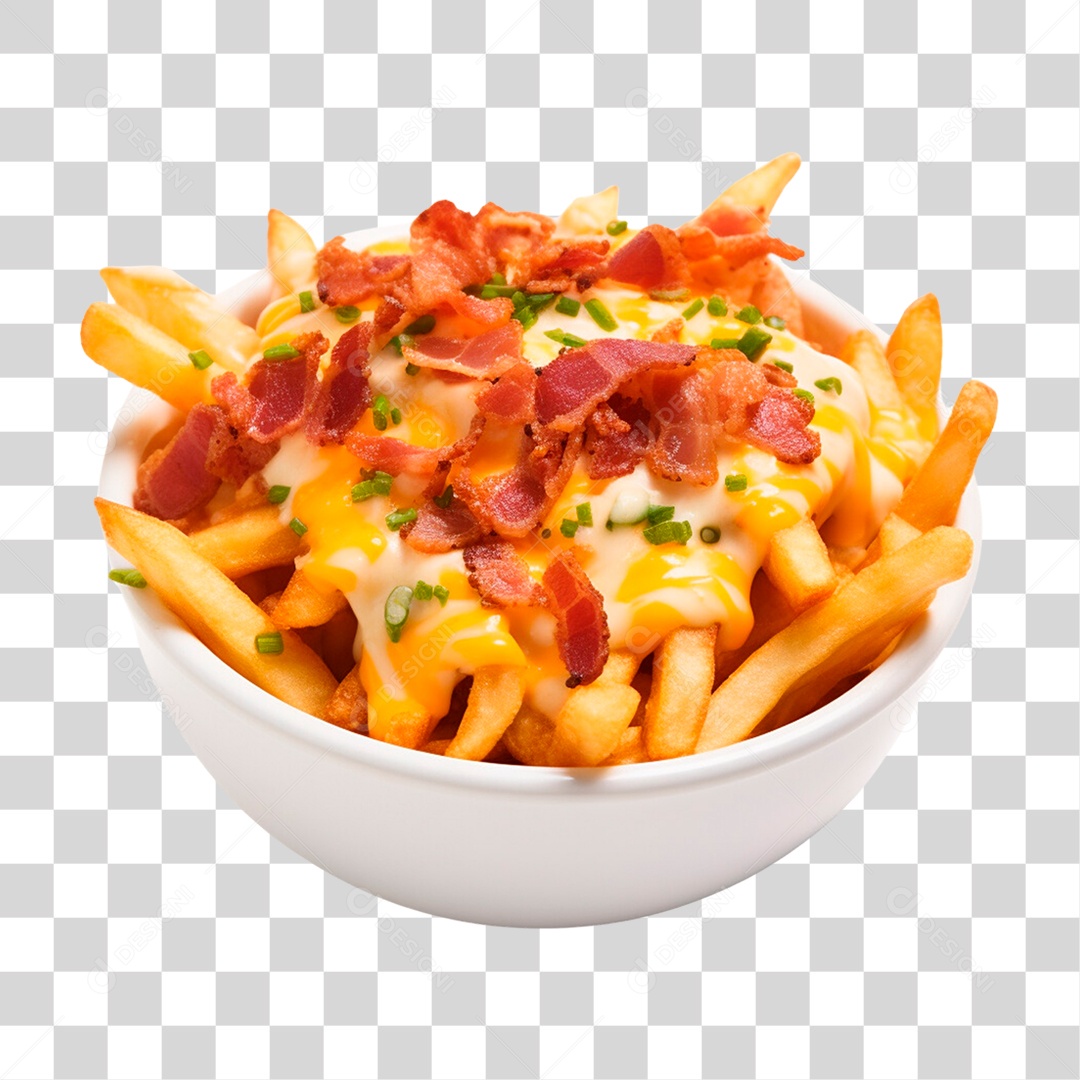 Porção de Batata Frita PNG Transparente