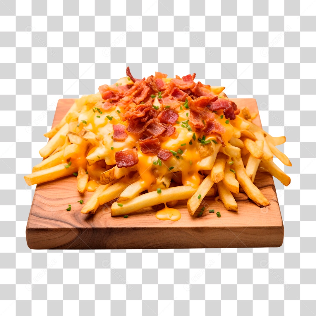 Porção de Batata Frita PNG Transparente