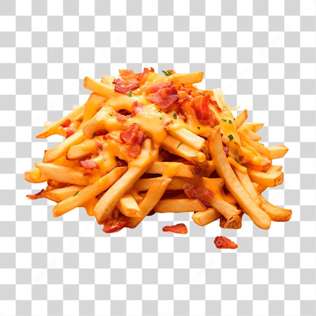 Porção de Batata Frita PNG Transparente