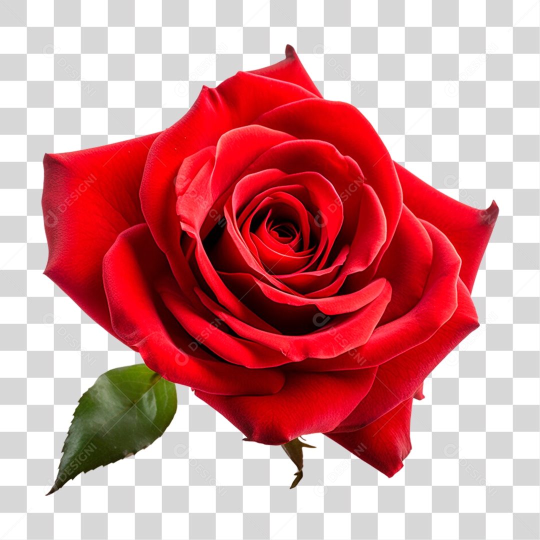 Rosa Vermelha PNG Transparente