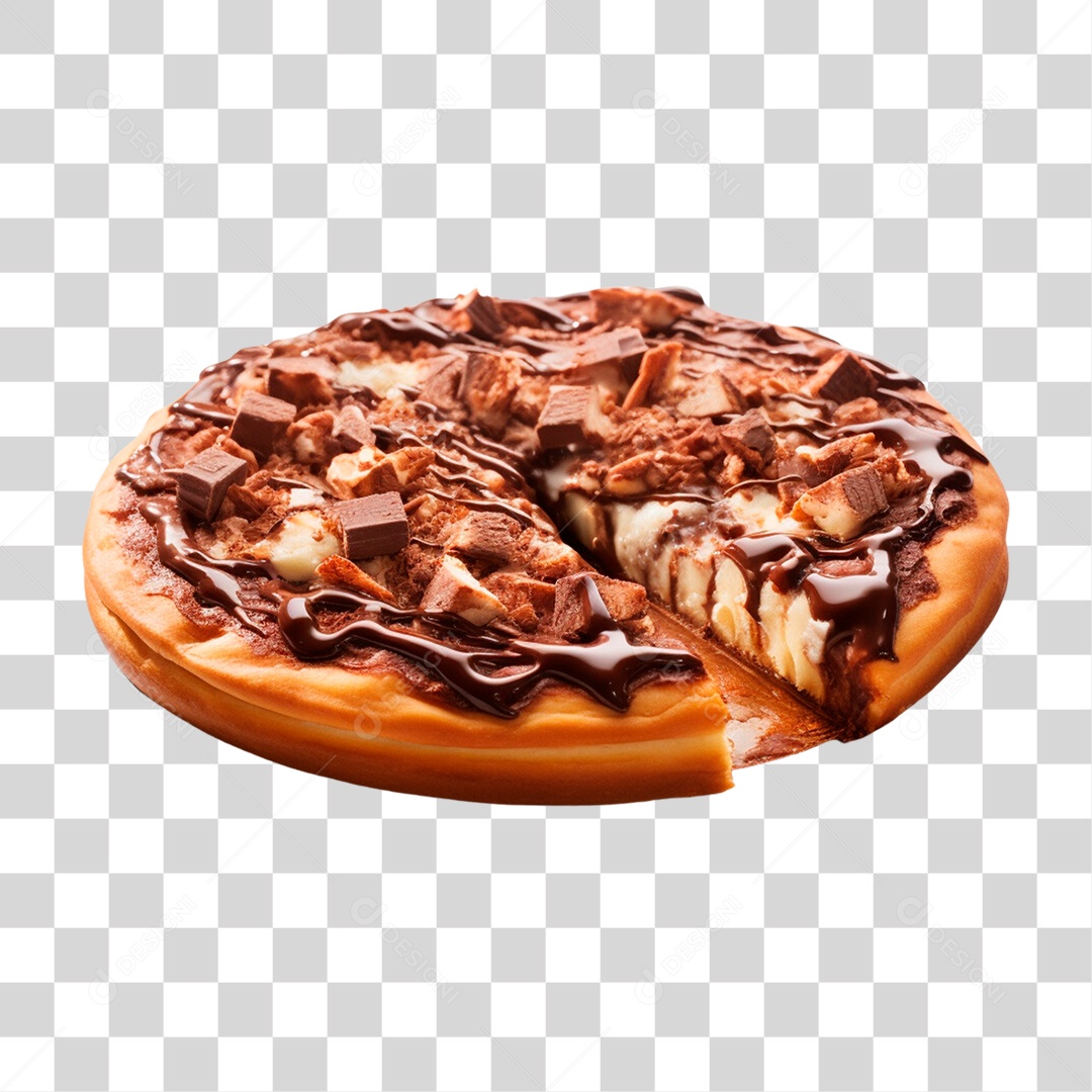 Pizza Doce PNG Transparente