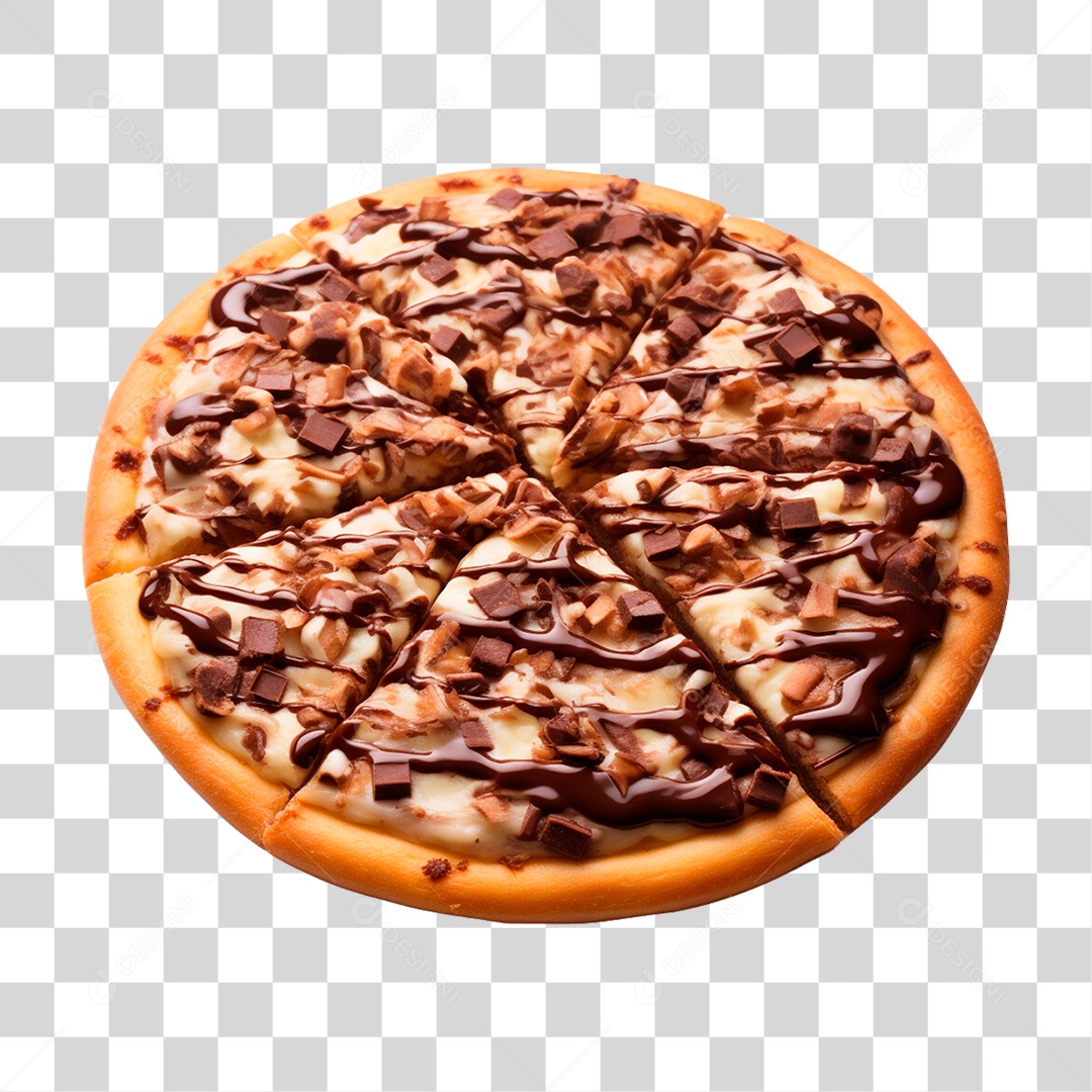 Pizza Doce PNG Transparente