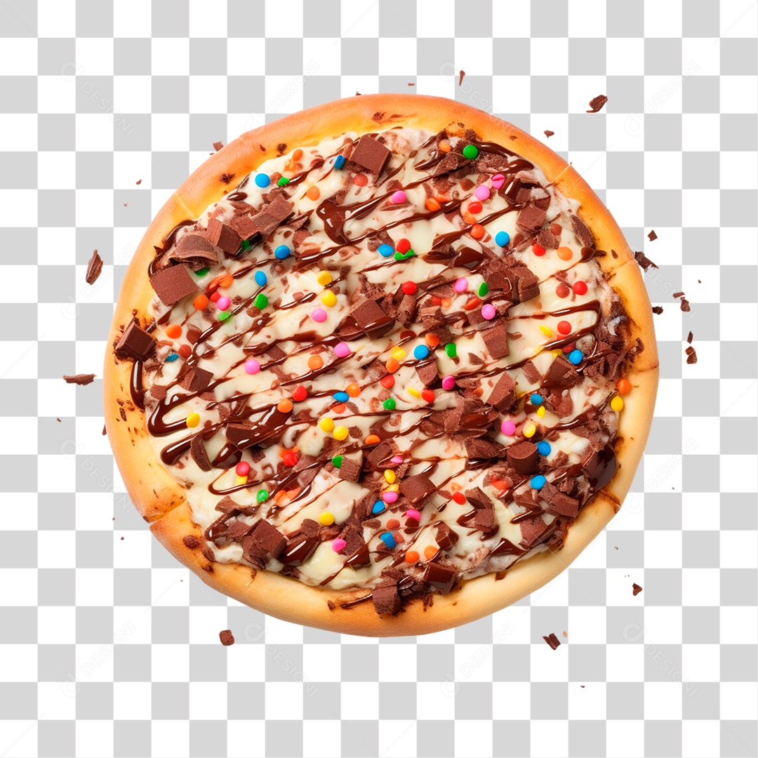Pizza Doce PNG Transparente