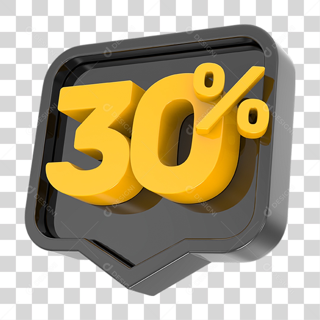 Caixa de Mensagem Desconto 30 % PNG Transparente