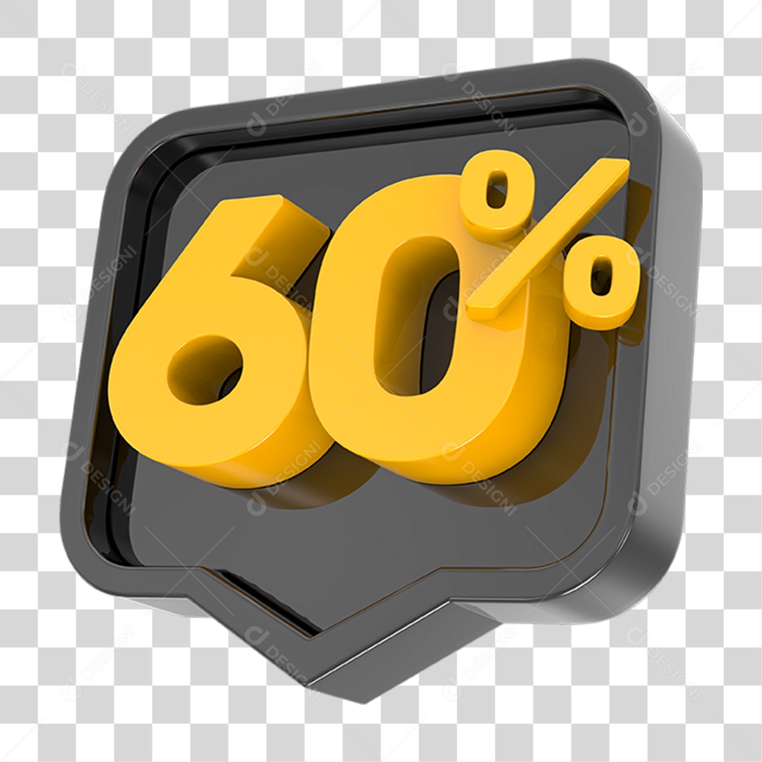 Caixa de Mensagem Desconto 60 % PNG Transparente