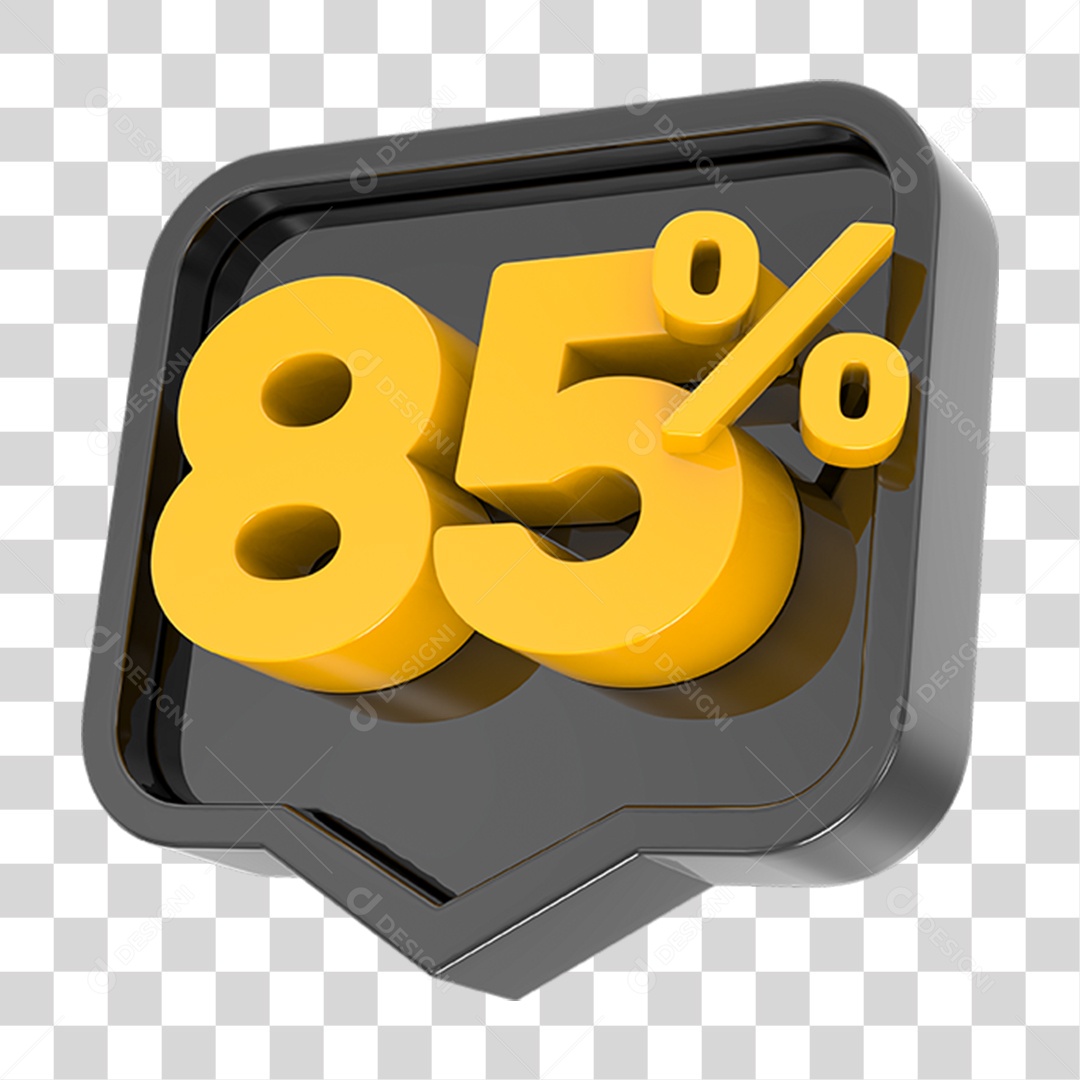 Caixa de Mensagem Desconto 85 Por Cento PNG Transparente
