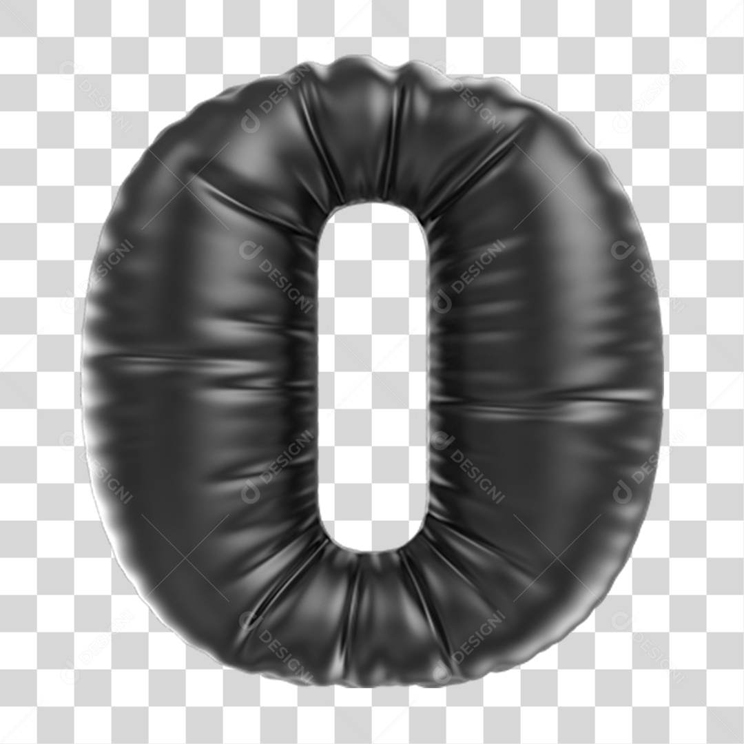 Alfabeto Balão Letra O PNG Transparente