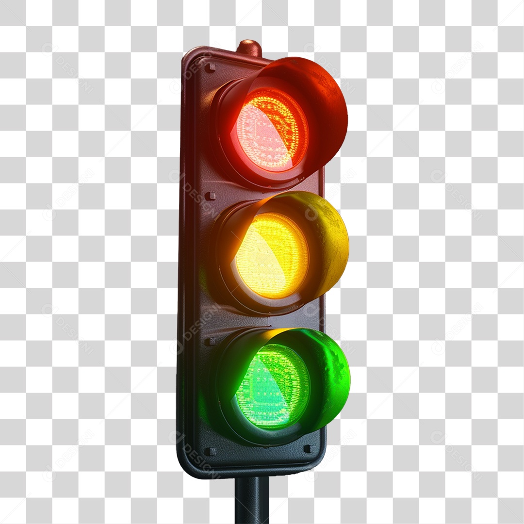 Elemento 3D Sinal de Trânsito PNG Transparente