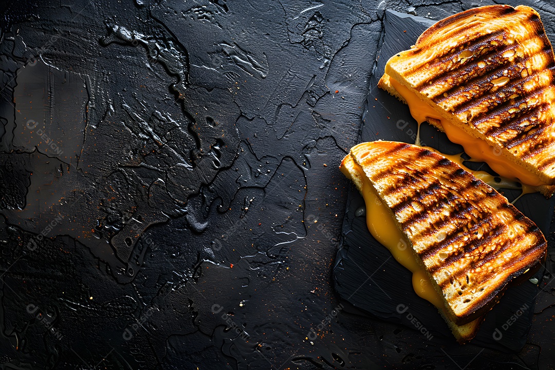 Sanduíche de queijo fresco sobre um fundo isolado