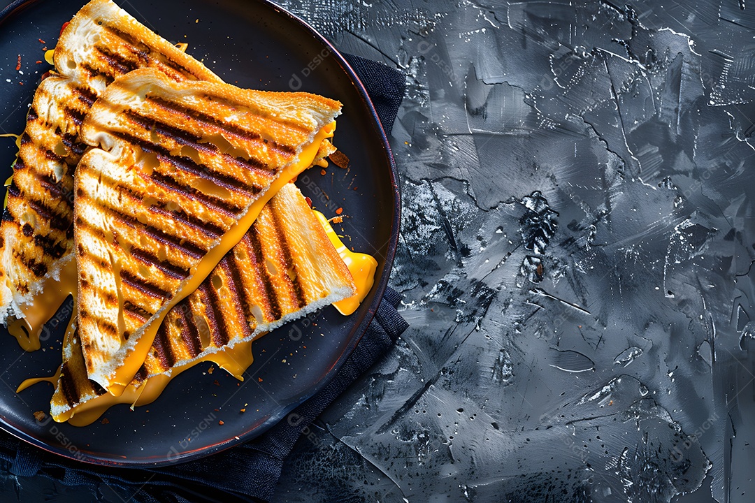 Sanduíche de queijo fresco sobre um fundo isolado