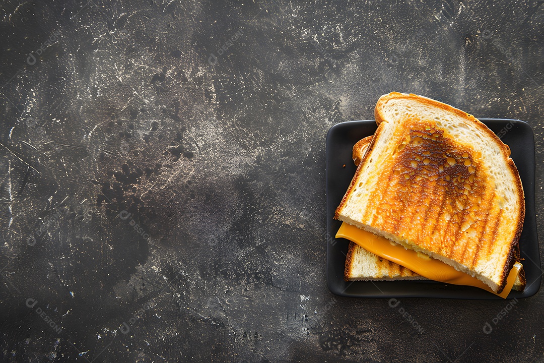 Sanduíche de queijo fresco sobre um fundo isolado