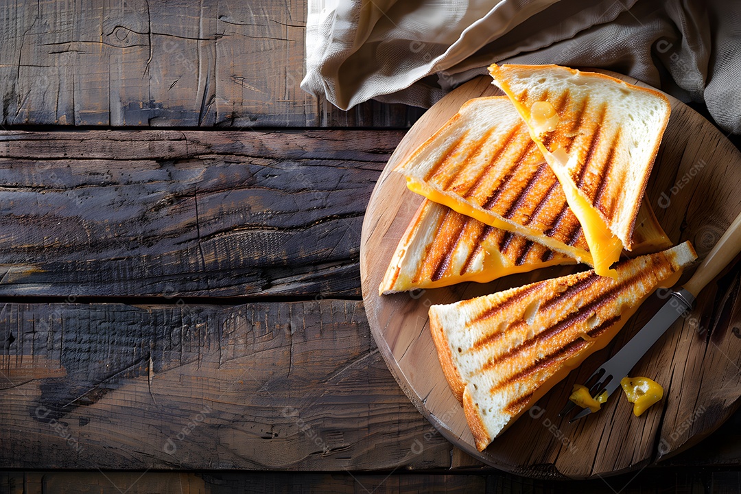 Sanduíche fresco sobre um fundo isolado