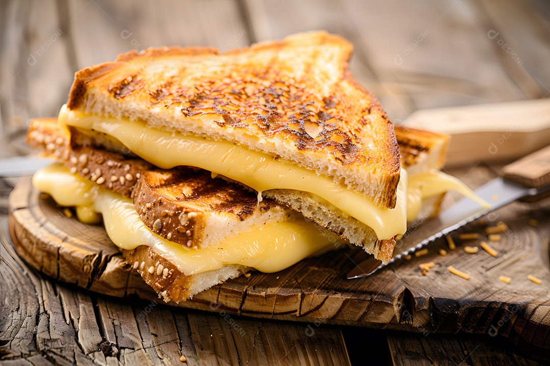 Sanduíche fresco sobre um fundo isolado