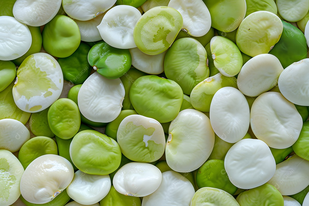 Feijão verde frescos sobre fundo isolado