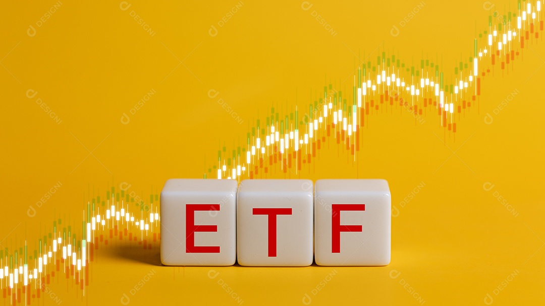 Conceito financeiro de investimento de negociação de mercado de ações