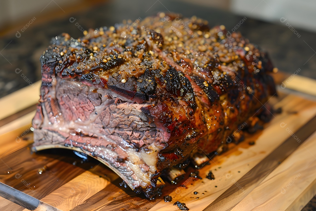 Saborosa carne sobre uma grelha