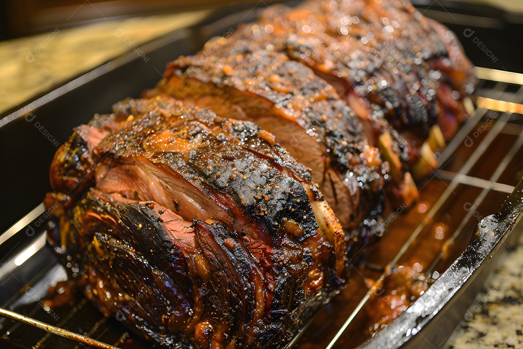 Saborosa carne sobre uma grelha