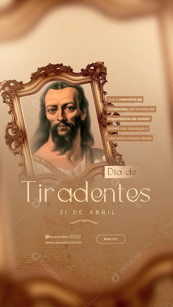 Story Dia de Tiradentes 21 de Abril Social Media PSD Editável