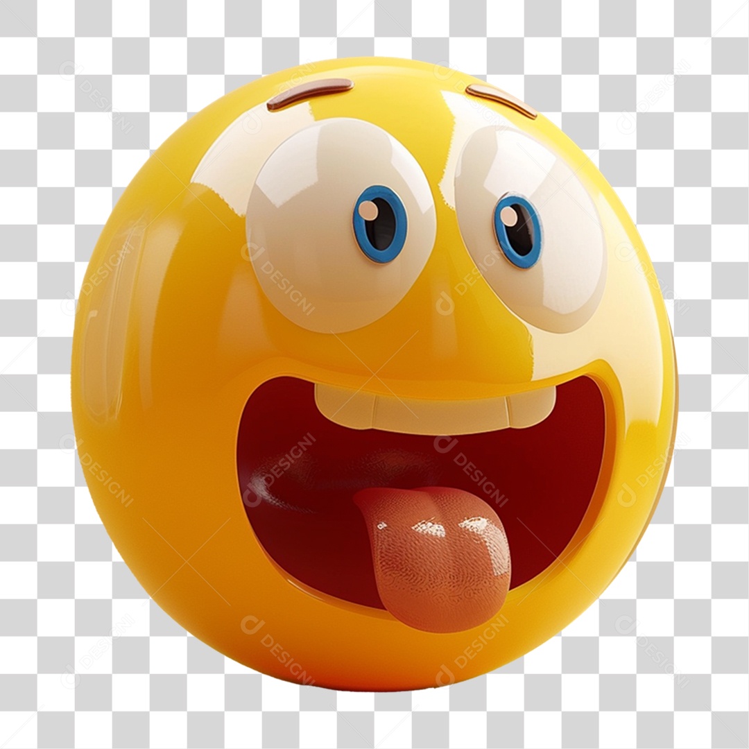 Emoji 3D Gestos Emoções PNG Transparente